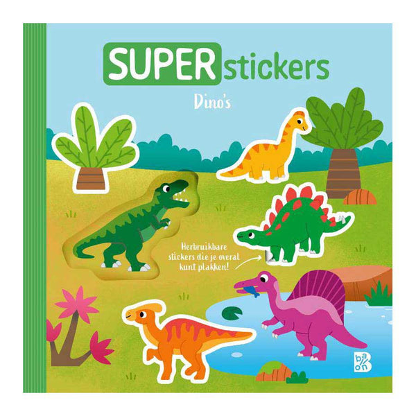 Standaard uitgeverij superstickers - dino's 18m+