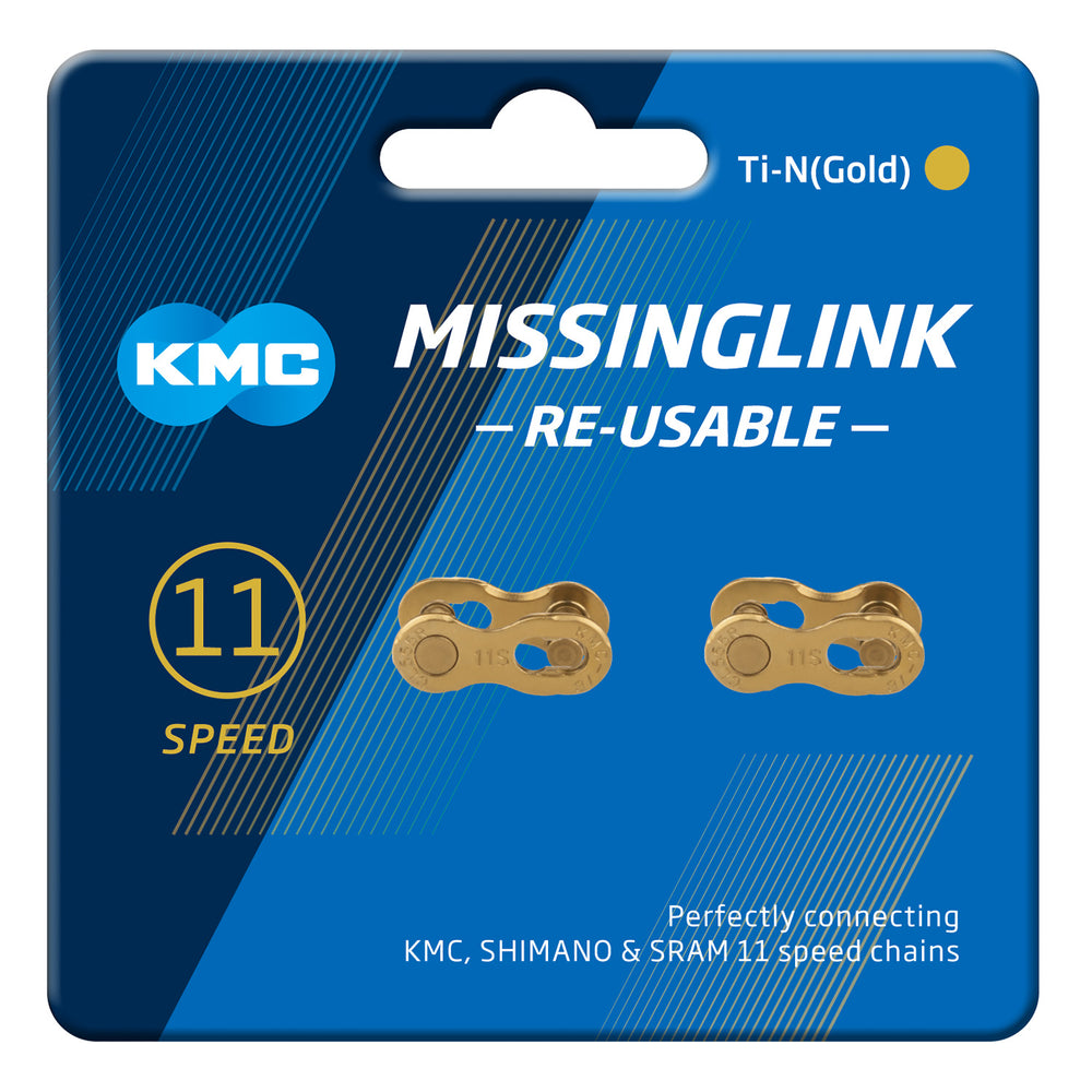 Kmc 11r ti-n gold missinglink connector