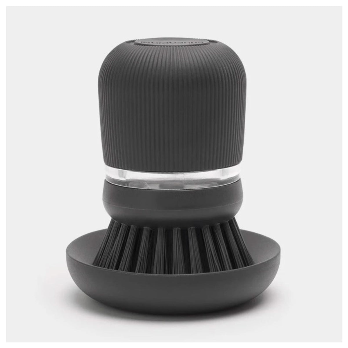 Brabantia sink side afwasborstel met zeepreservoir dark grey