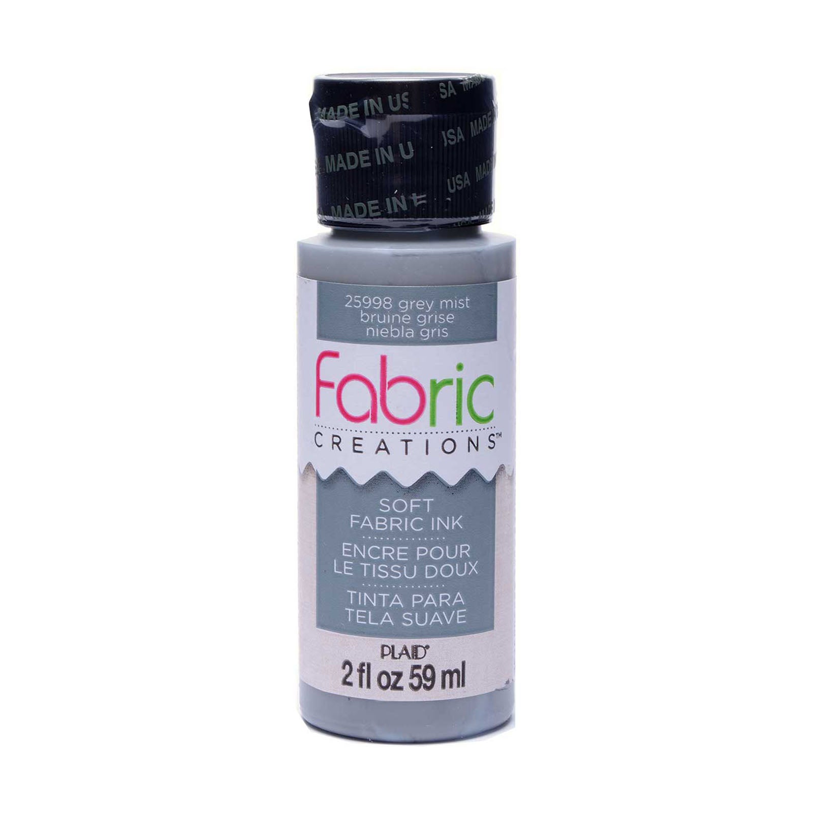 Fabric creations • soft fabric inkt 59ml grey mist