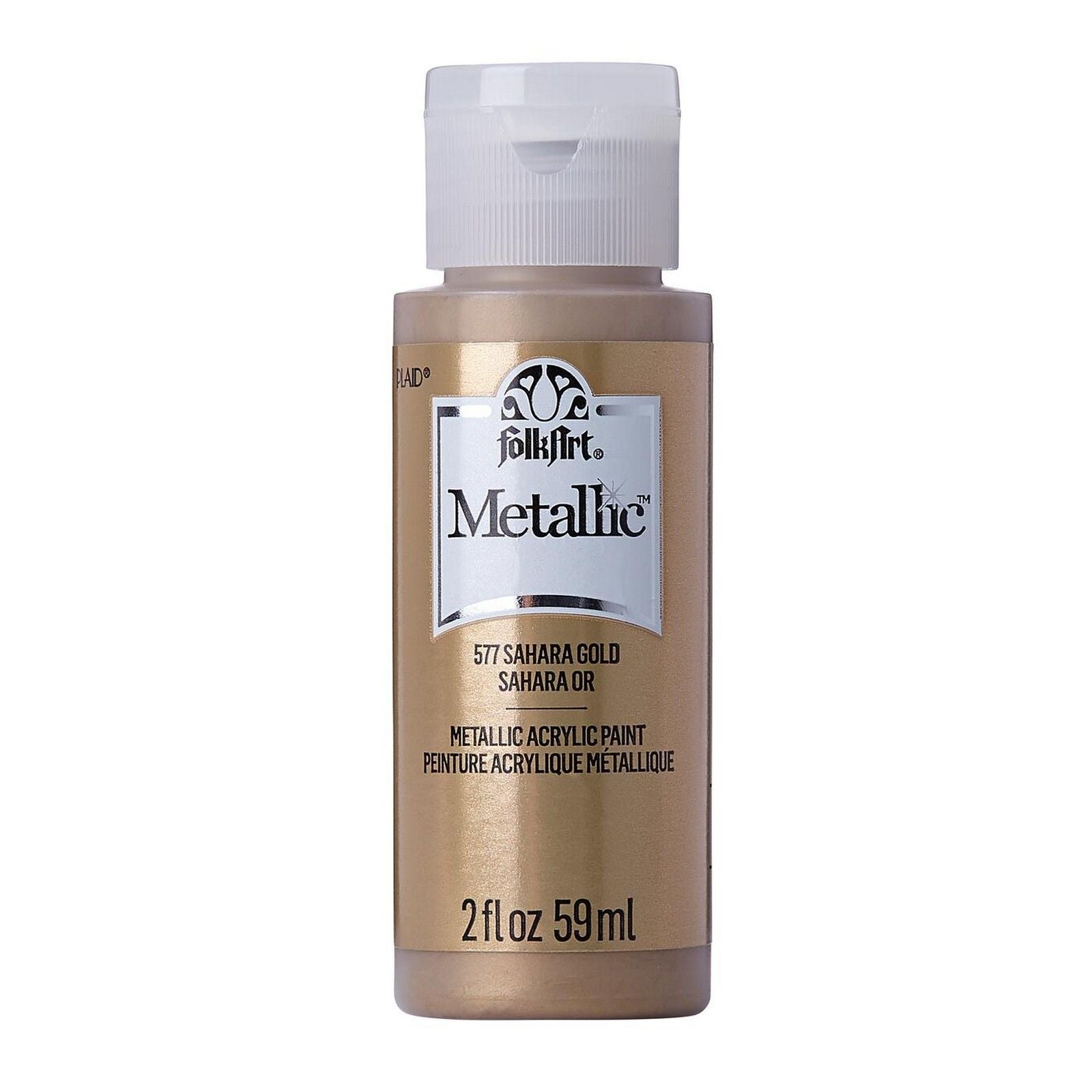 Folkart • metallic acrylic paint sahara gold 59ml