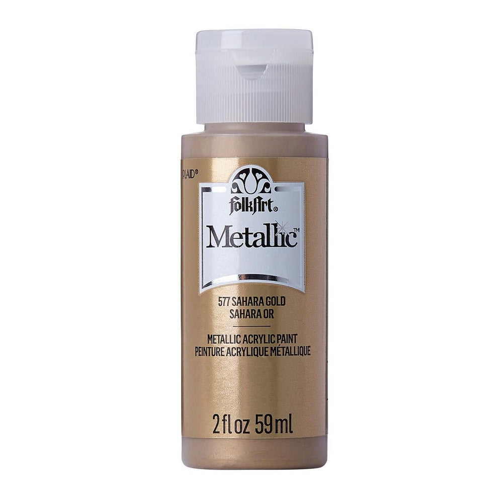 Folkart • metallic acrylic paint sahara gold 59ml