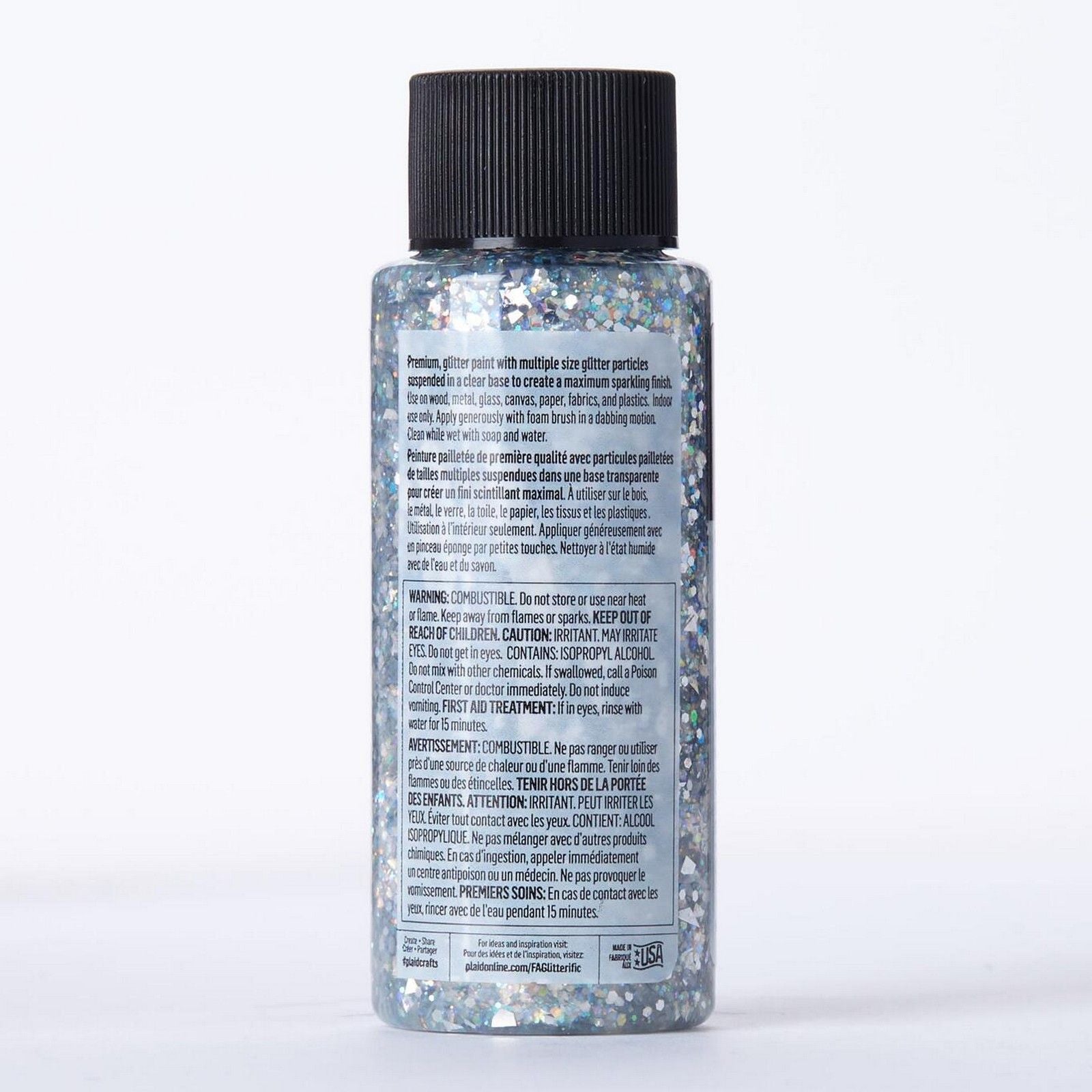 Folkart • glitterific colors silver 59ml