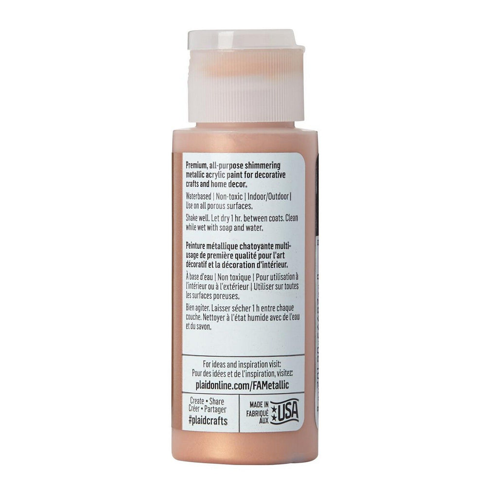 Folkart • metallic acrylic paint rose gold 59ml
