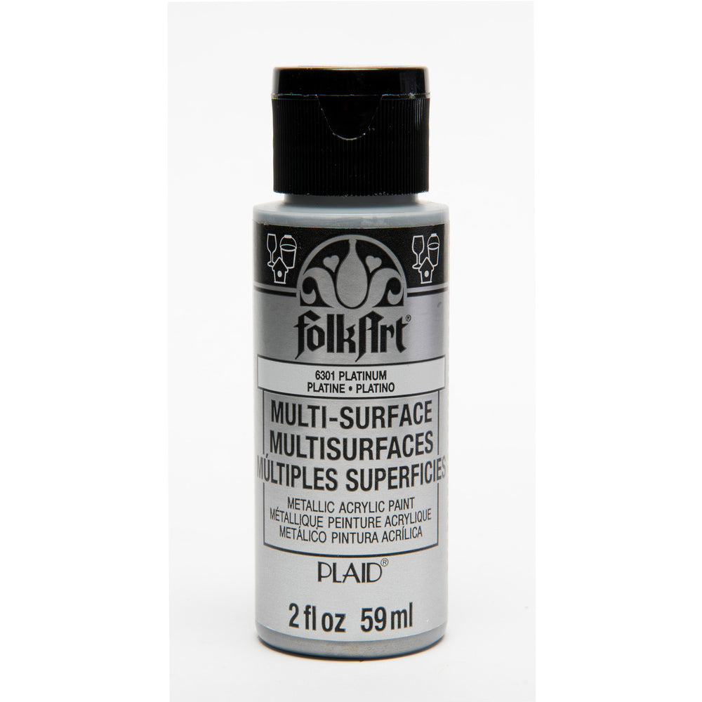 Folkart • multi-surface metallic platinum 59ml
