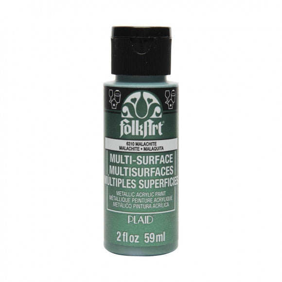 Folkart • multi-surface metallic malachite 59ml