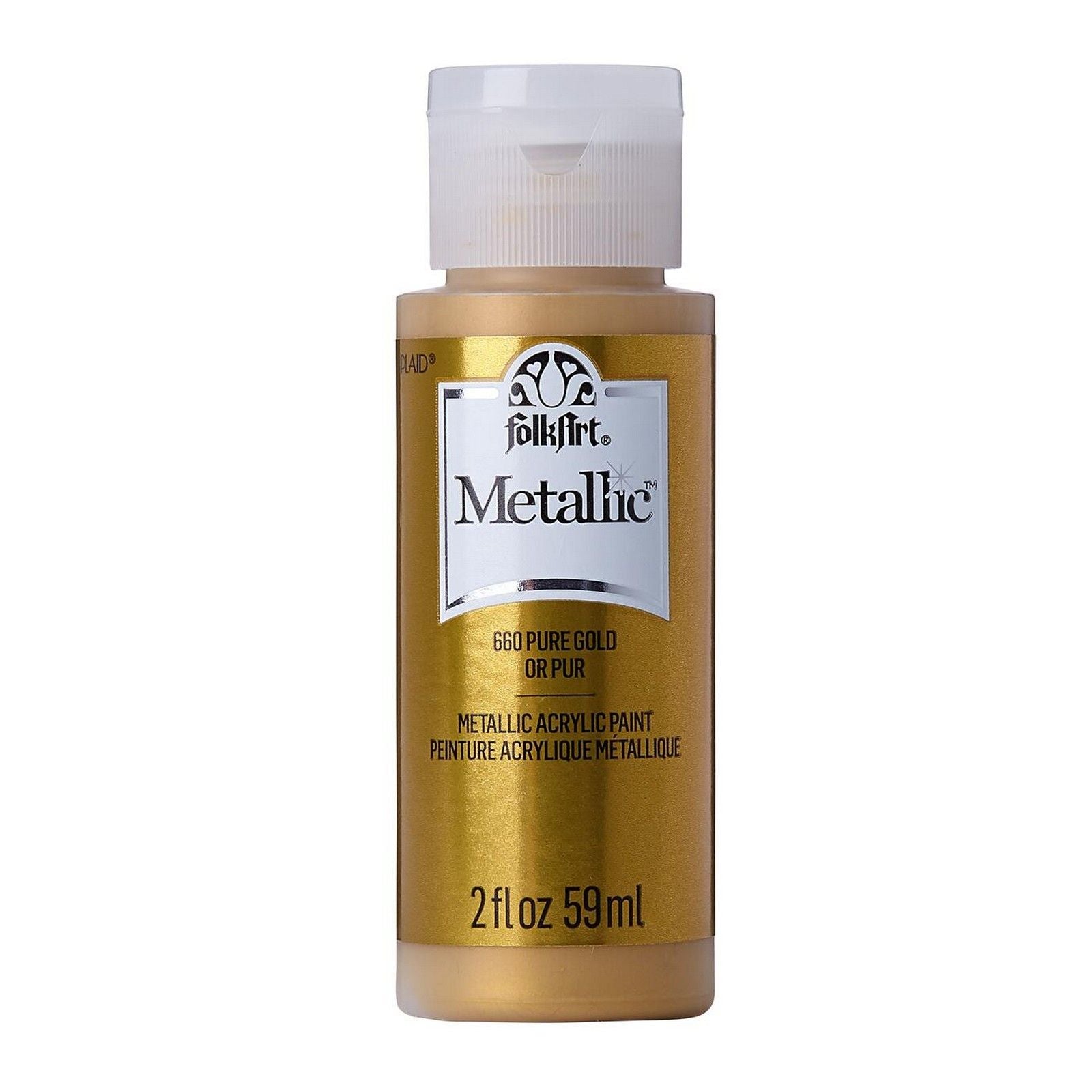 Folkart • metallic acrylic paint pure gold 59ml