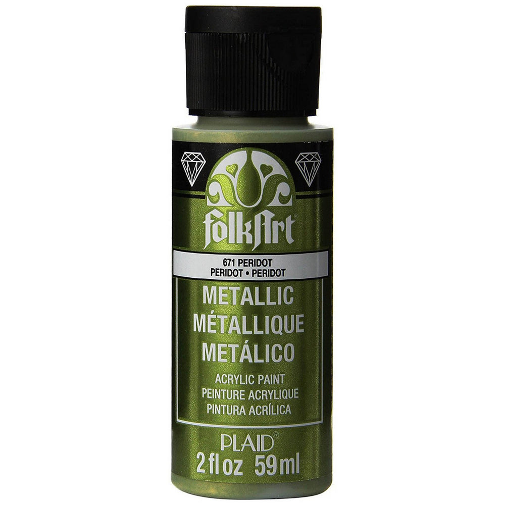 Folkart • metallic acrylic paint peridot 59ml