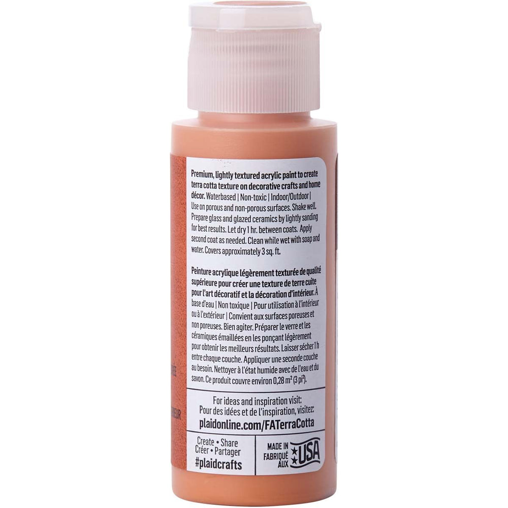 Folkart • terra cotta textured acrylic paint 59ml clay pot