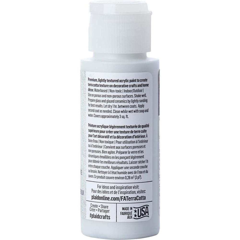Folkart • terra cotta textured acrylic paint 59ml sea frost