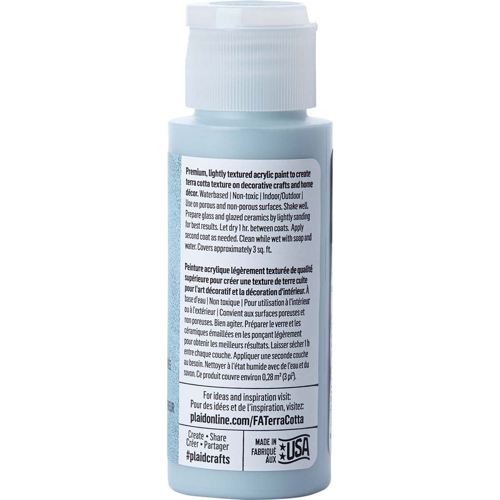 Folkart • terra cotta textured acrylic paint 59ml sea stone