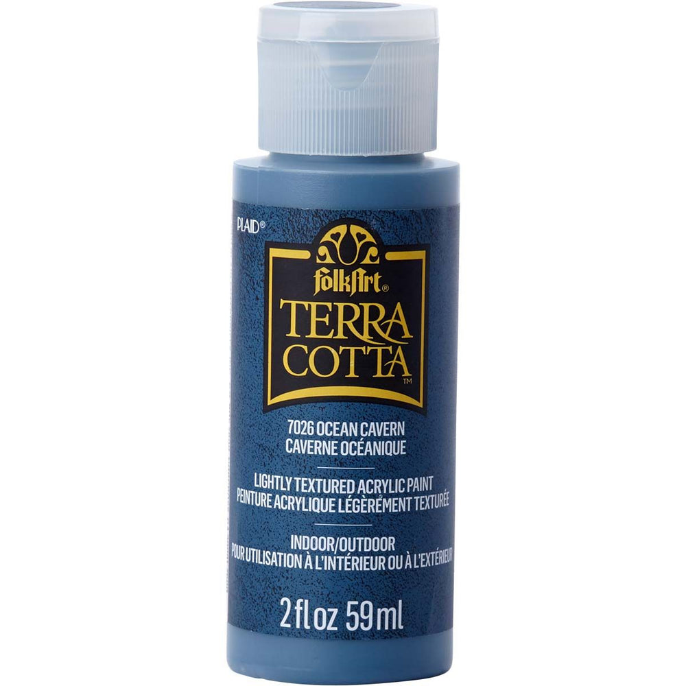 Folkart • terra cotta textured acrylic paint 59ml ocean cavern