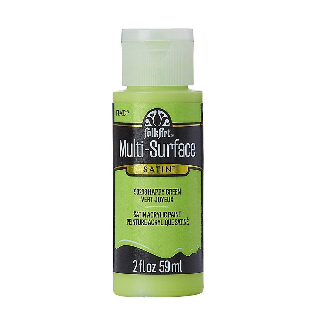 Folkart • multi-surface satin happy green 59ml