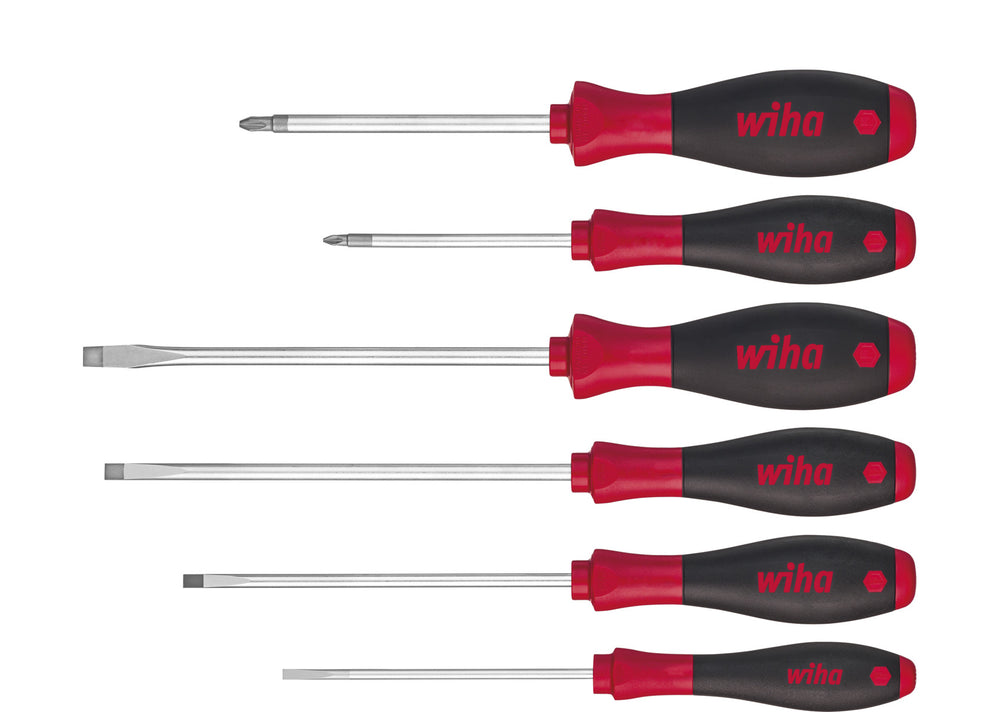 Wiha schroevendraaierset softfinish 7153 (zwart rood)