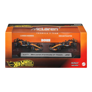Hot wheels premium formula 1 set van 2 - mclaren formula 1 team piastri en norris