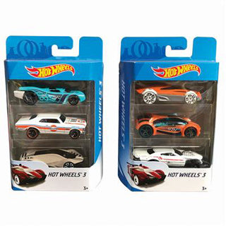 Mattel hot wheels auto diecast 3-pack assorti | 6 stuks