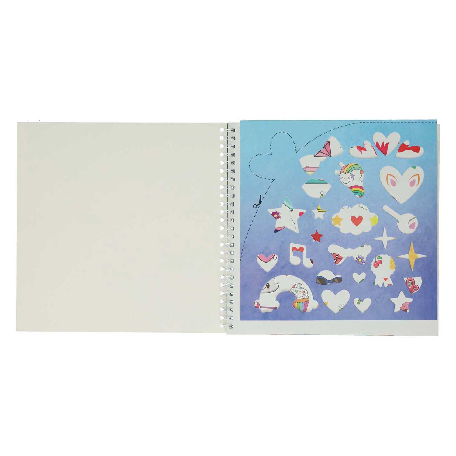 Mondikaart Sticker and Stencil Book I Love Animals