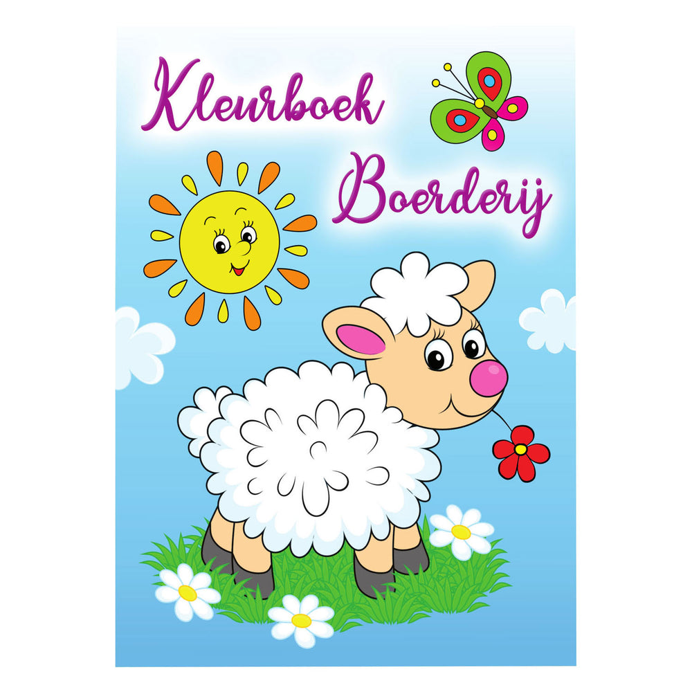 Mondikaarten kleurboek boerderij, 96 pagina's