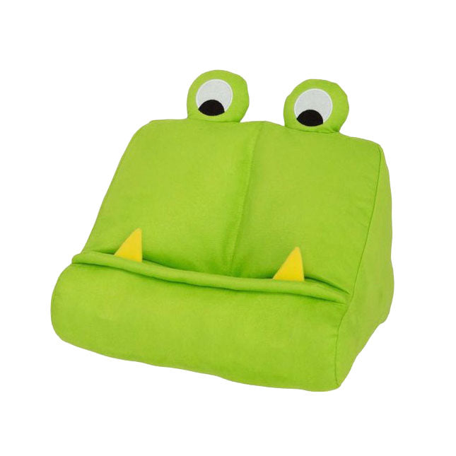 Mondikaarten boekenkussen groen monster - boekensteun en tablethouder