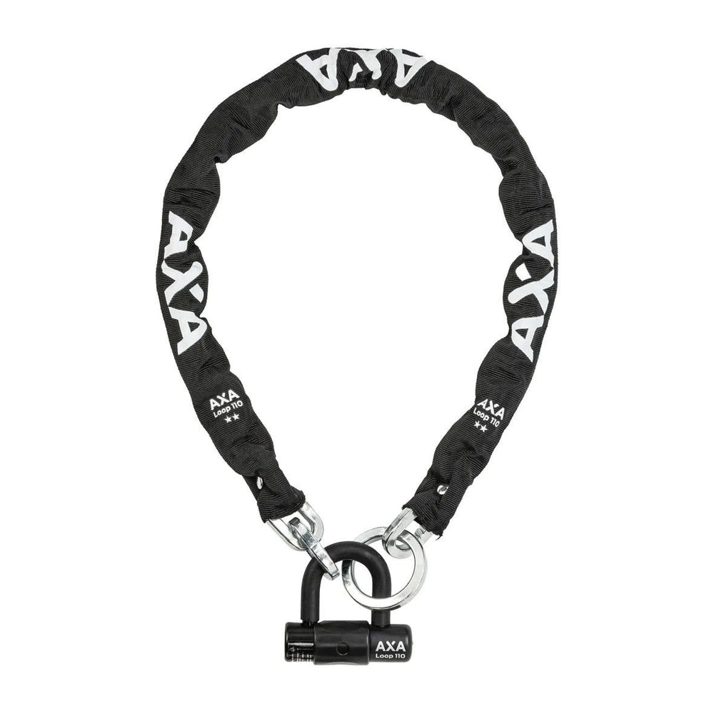 Axa kettingslot loop 110 - zwart