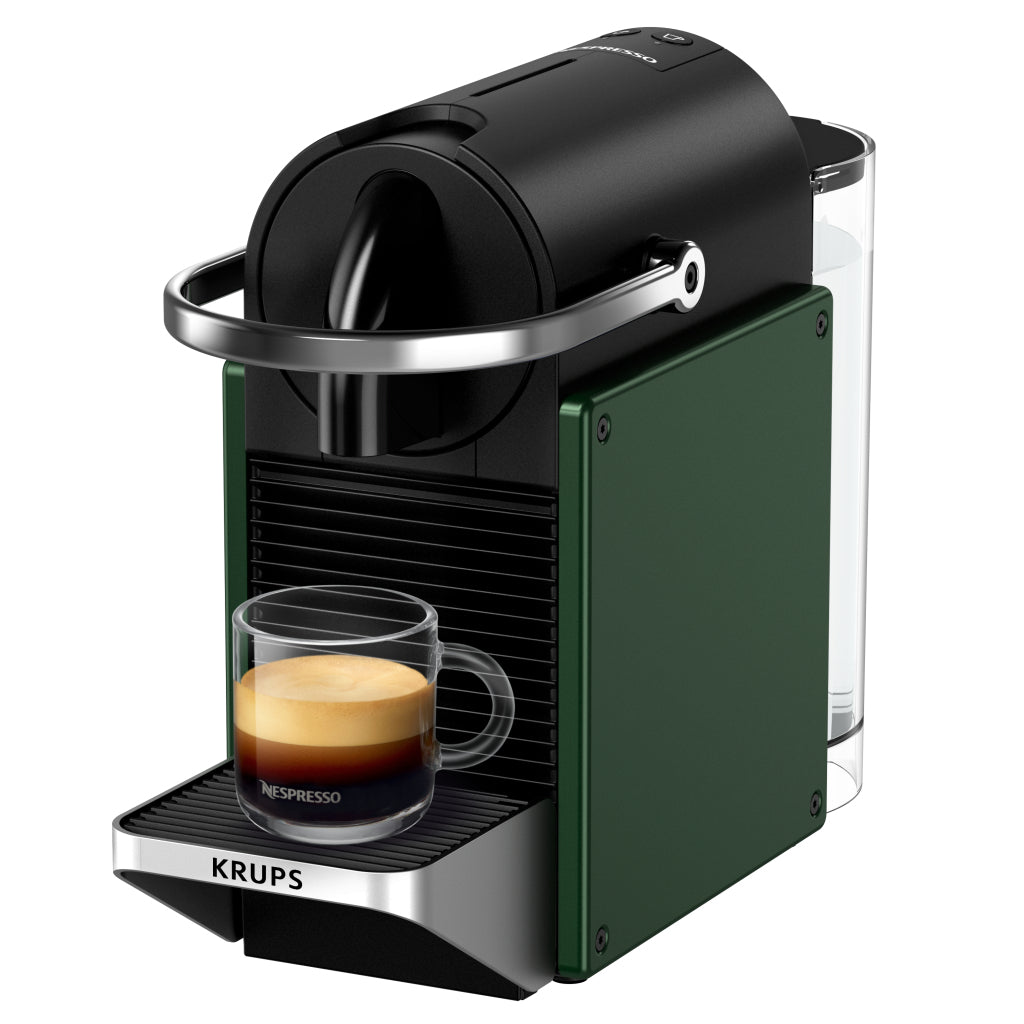 Krups xn3063 nespresso pixie koffiecupmachine donkergroen zwart