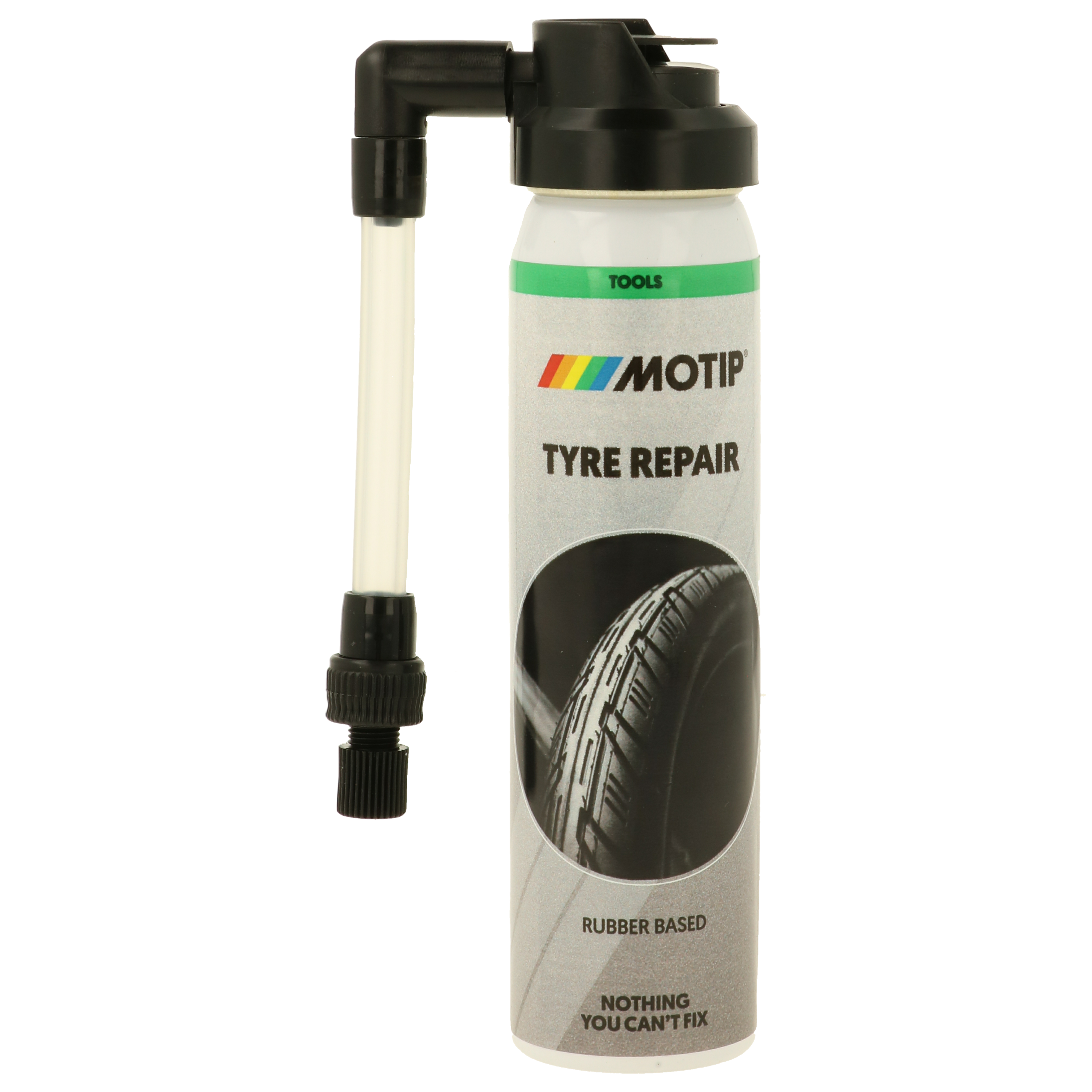 Motip Fietsbandenreparatie 75ml. 75 ml. Geschikt voor het uitvoeren van noodreparaties aan banden.
