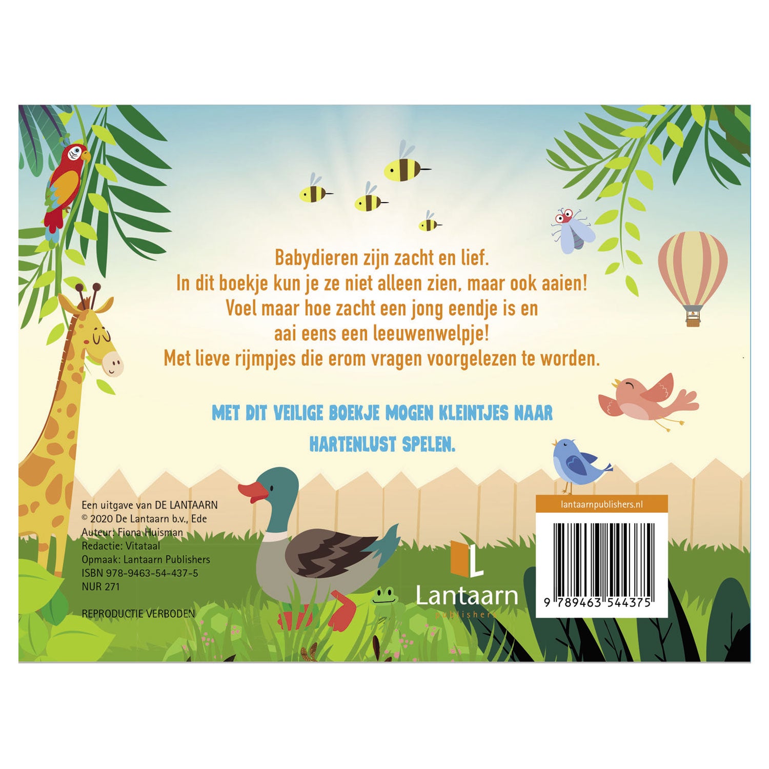 Uitgeverij Lantaarn kijk en voel - babydieren