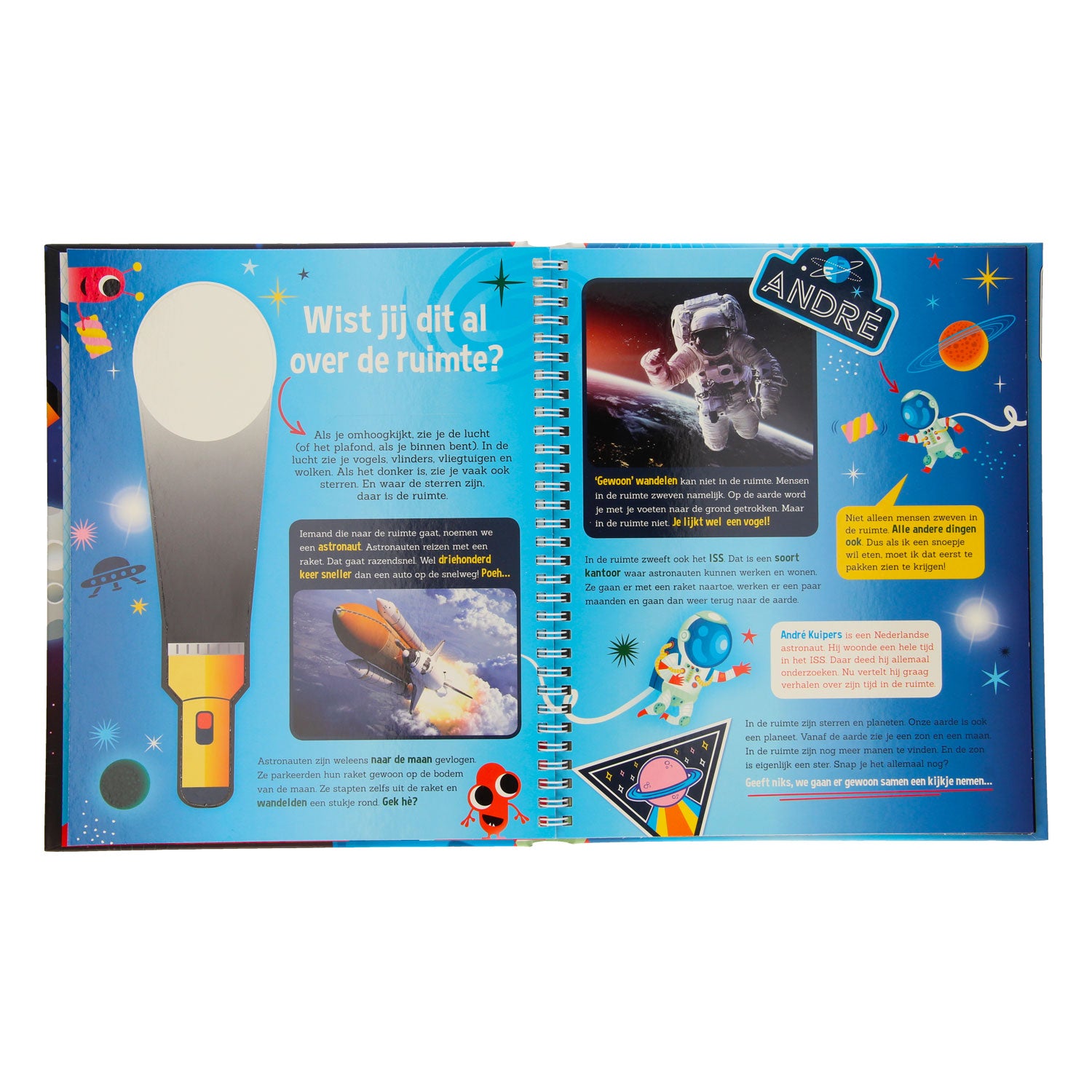 Speuren in de ruimte + behuizing zaklamp