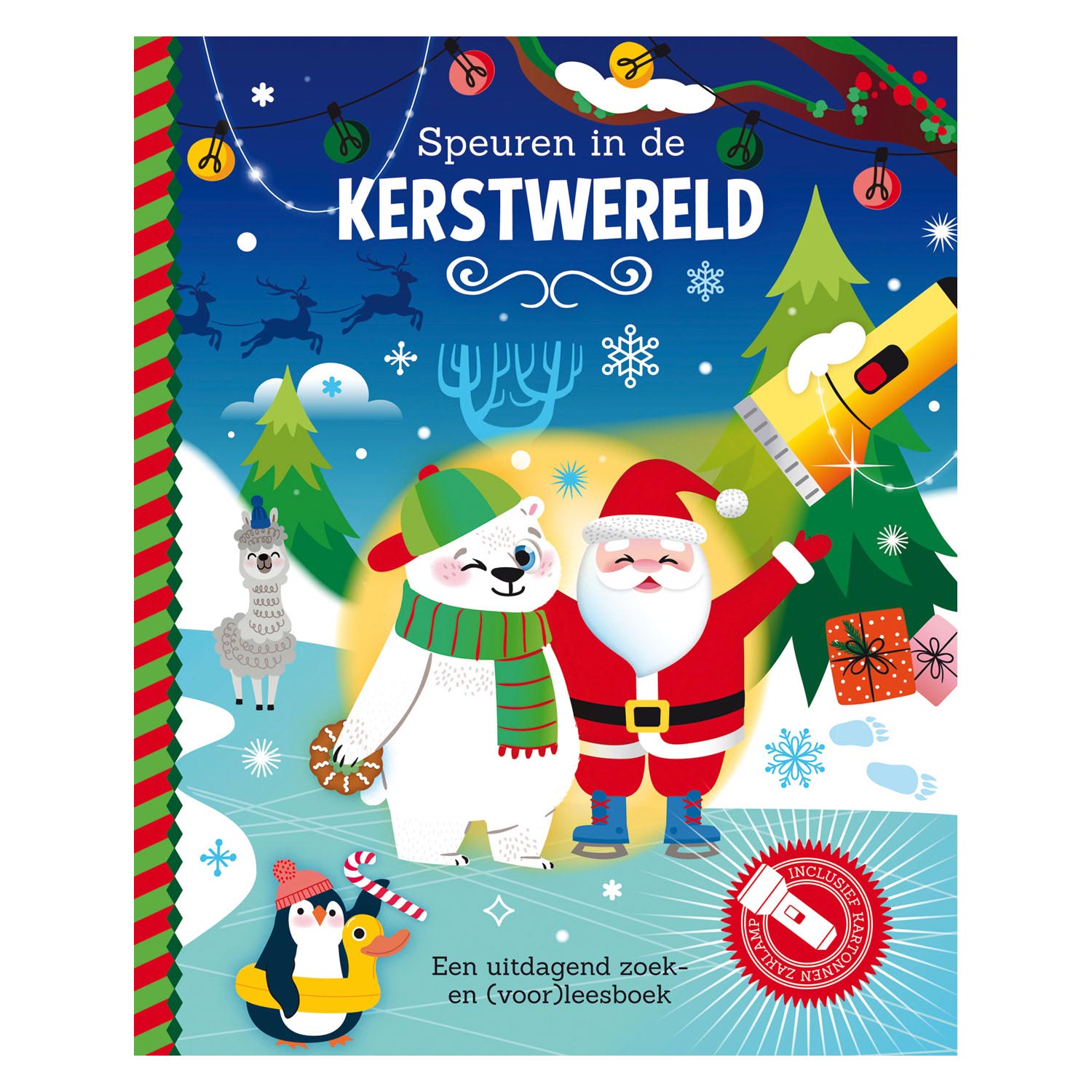 Lantaarn uitgevers speuren in de kerstwereld + afgeleid zaklamp