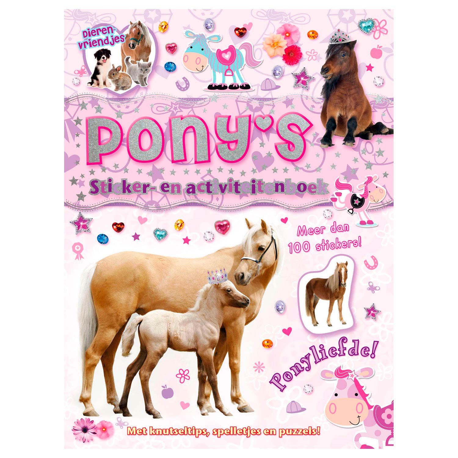 Rebo uitgevers dierenvriendjes - pony's sticker- en activiteitenboek