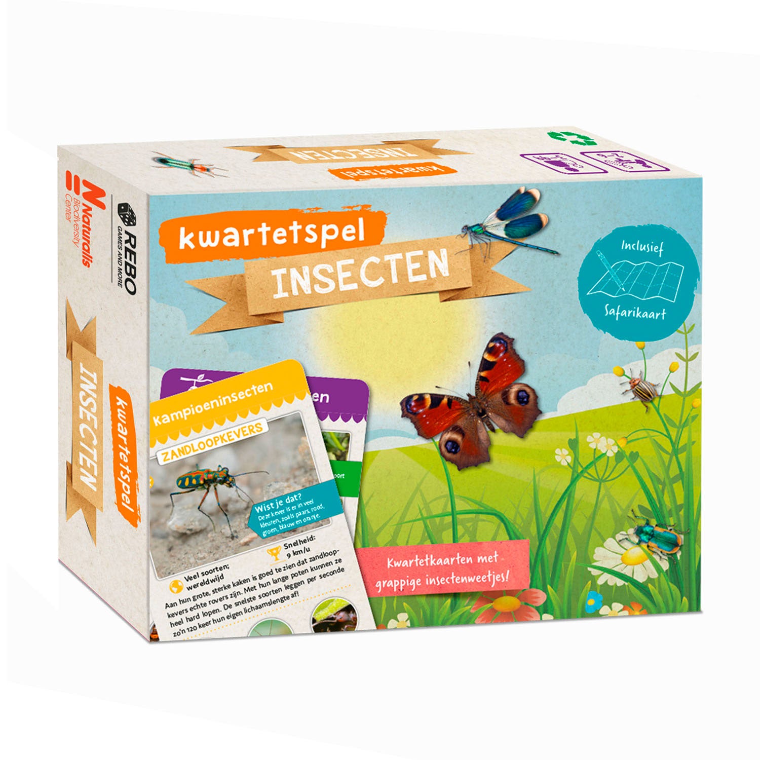 Rebo uitgeverij kwartetspel insecten