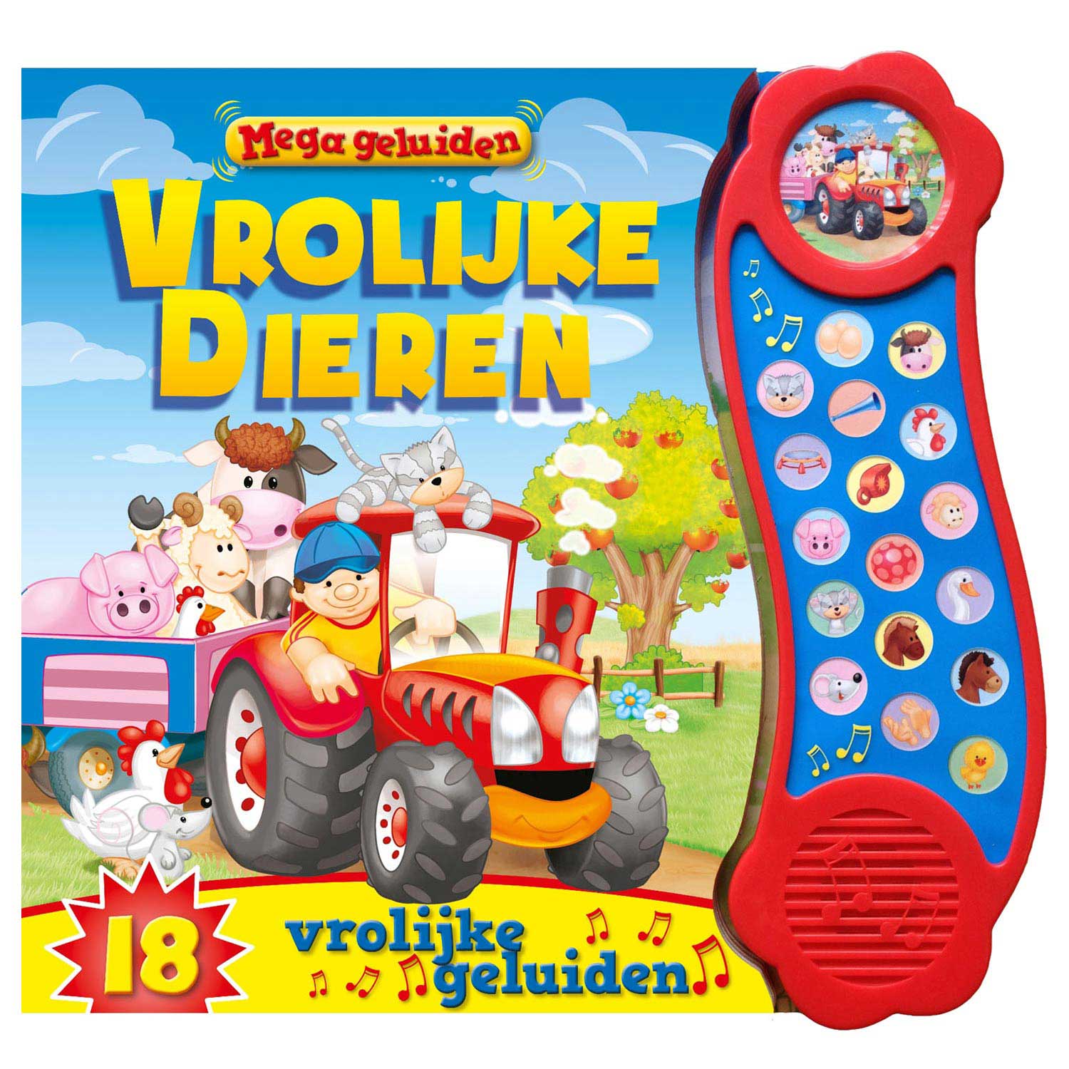 Rebo uitgeverij mega geluidenboek - vrolijke dieren