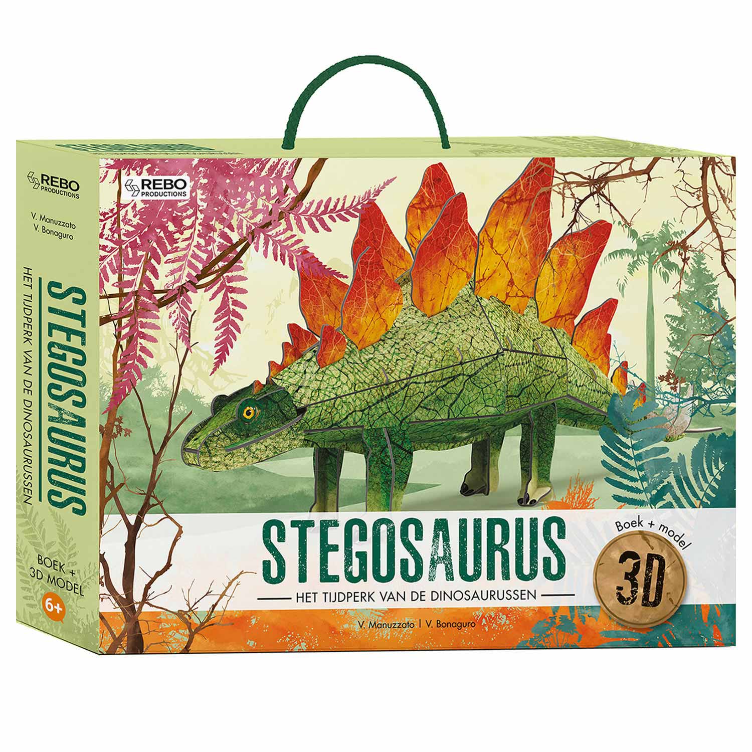 Boek + 3D-model Stegosaurus