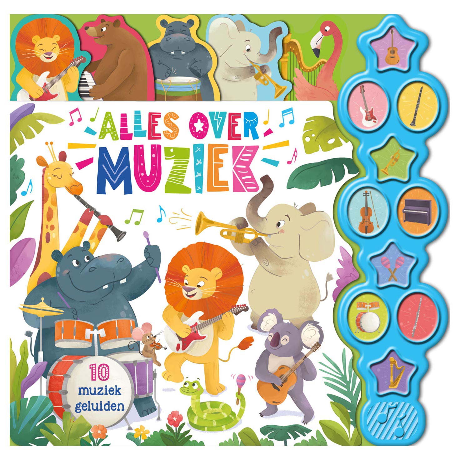 Rebo uitgeverij geluidenboek alles over muziek