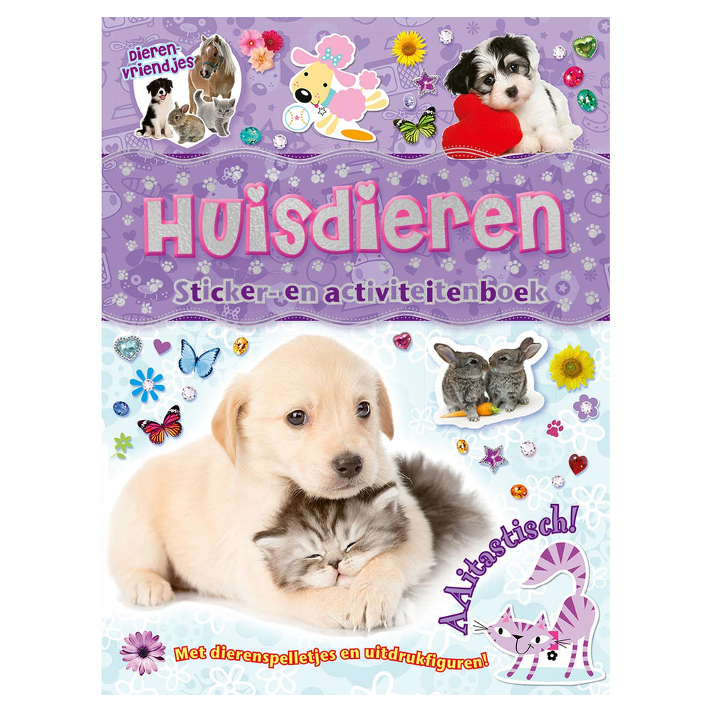 Rebo uitgeverij dierenvriendjes - huisdierensticker- en activiteitenboek