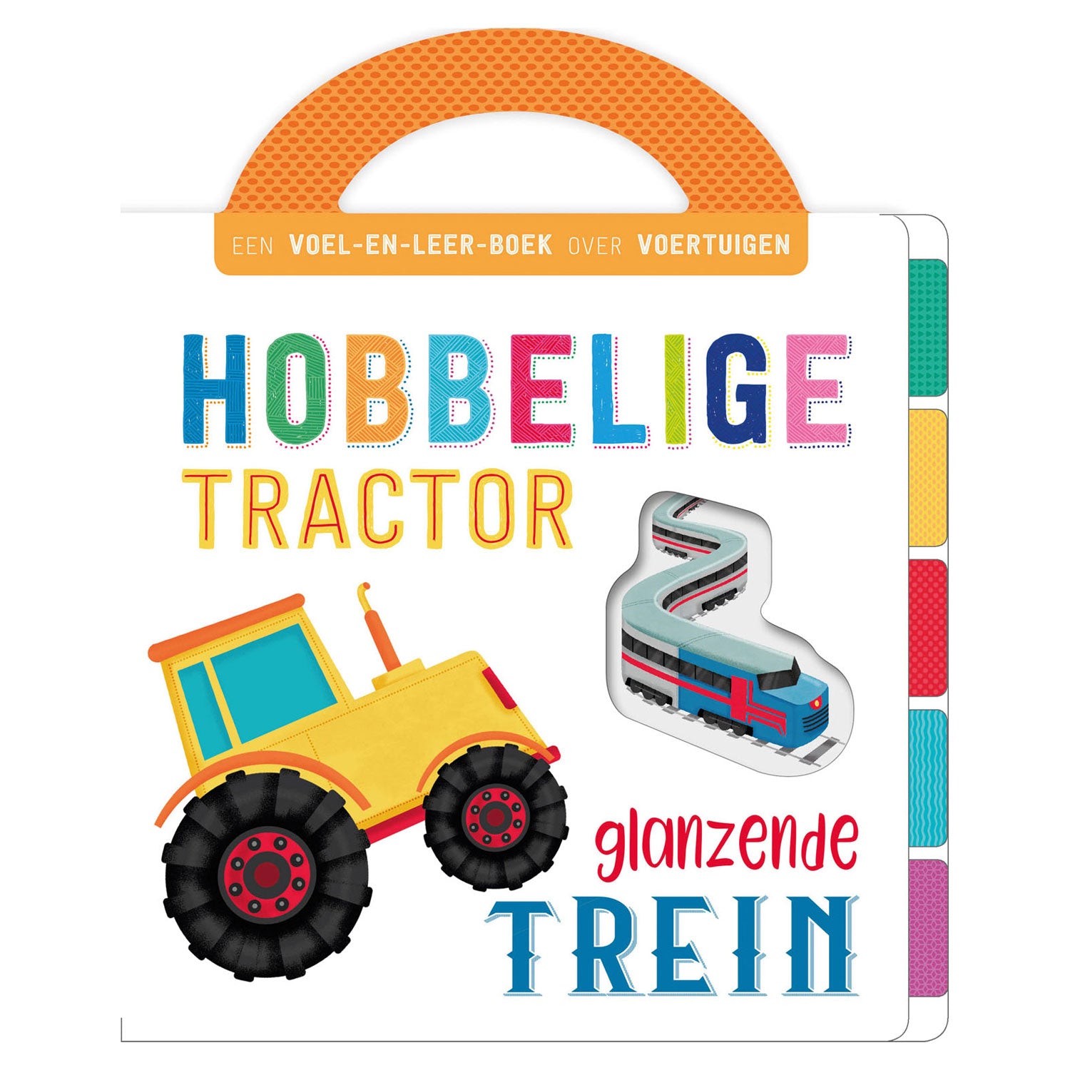 Rebo uitgevers voelboek voertuigen - hobbelige tractor, elektronische trein