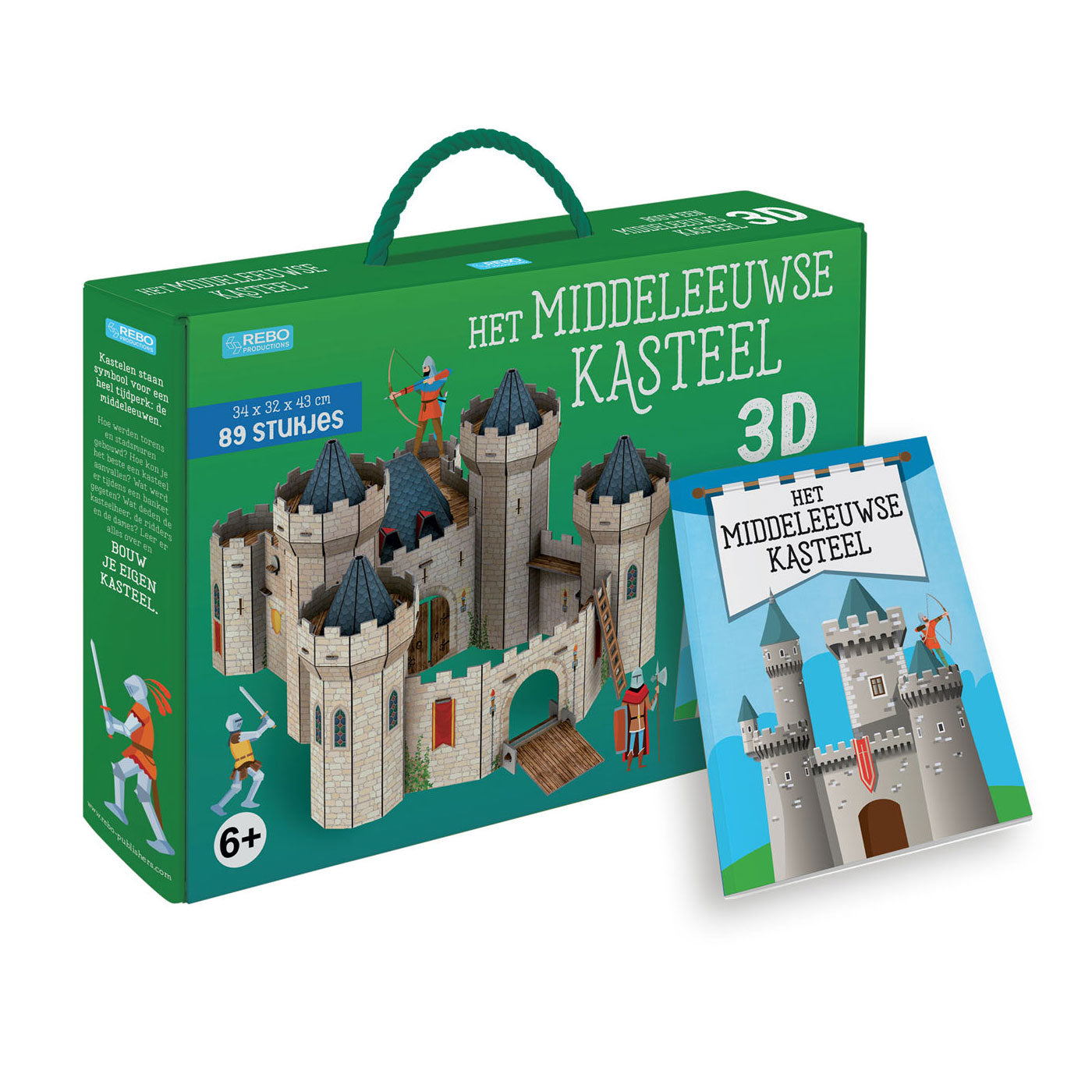 Rebo uitgeversboek + 3d model - het bestuurde kasteel