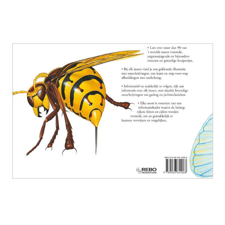 Rebo uitgevers boek over insecten, angstaanjagende wezens