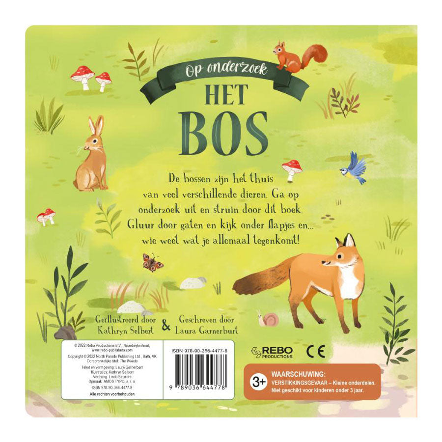 Rebo publishers het bos - op onderzoek flapjesboek