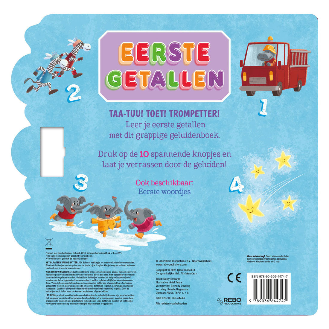 Rebo uitgeverij geluidenboek eerste getallen