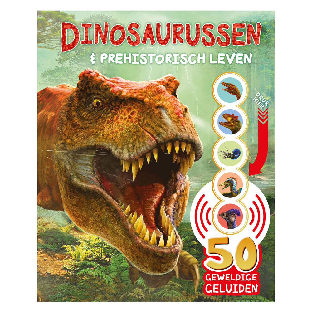 Rebo uitgeverij geluidenboek dinosaurussen prehistorie