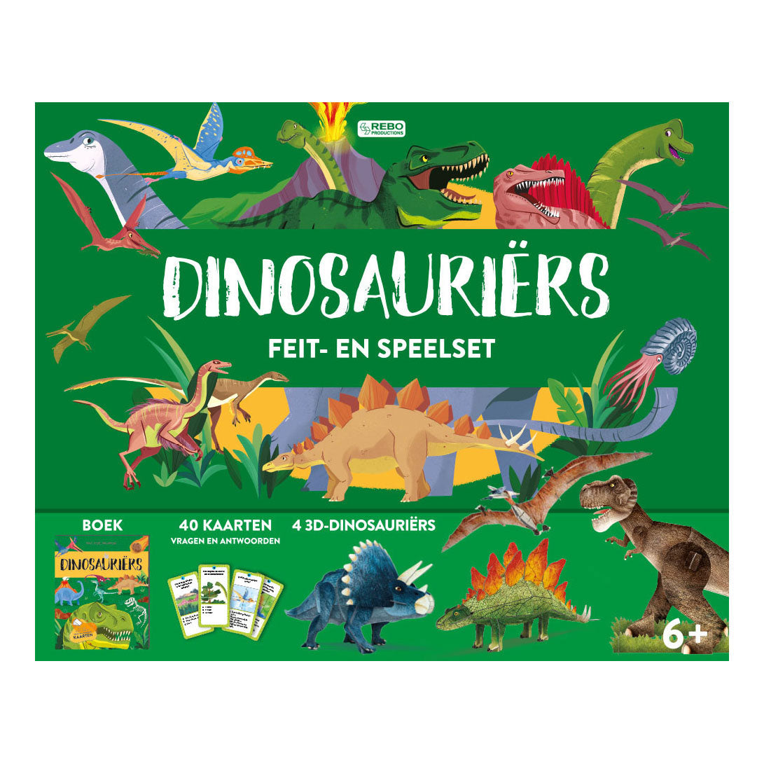 Rebo uitgevers dinosauriers - feit- en speelset
