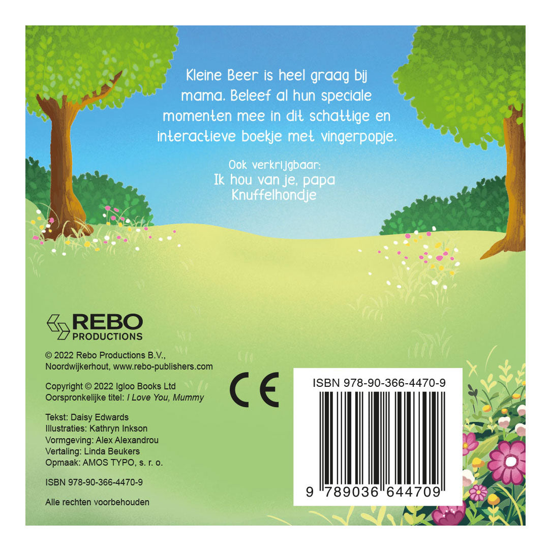 Rebo uitgevers ik hou van je, mama - vingerpopboek