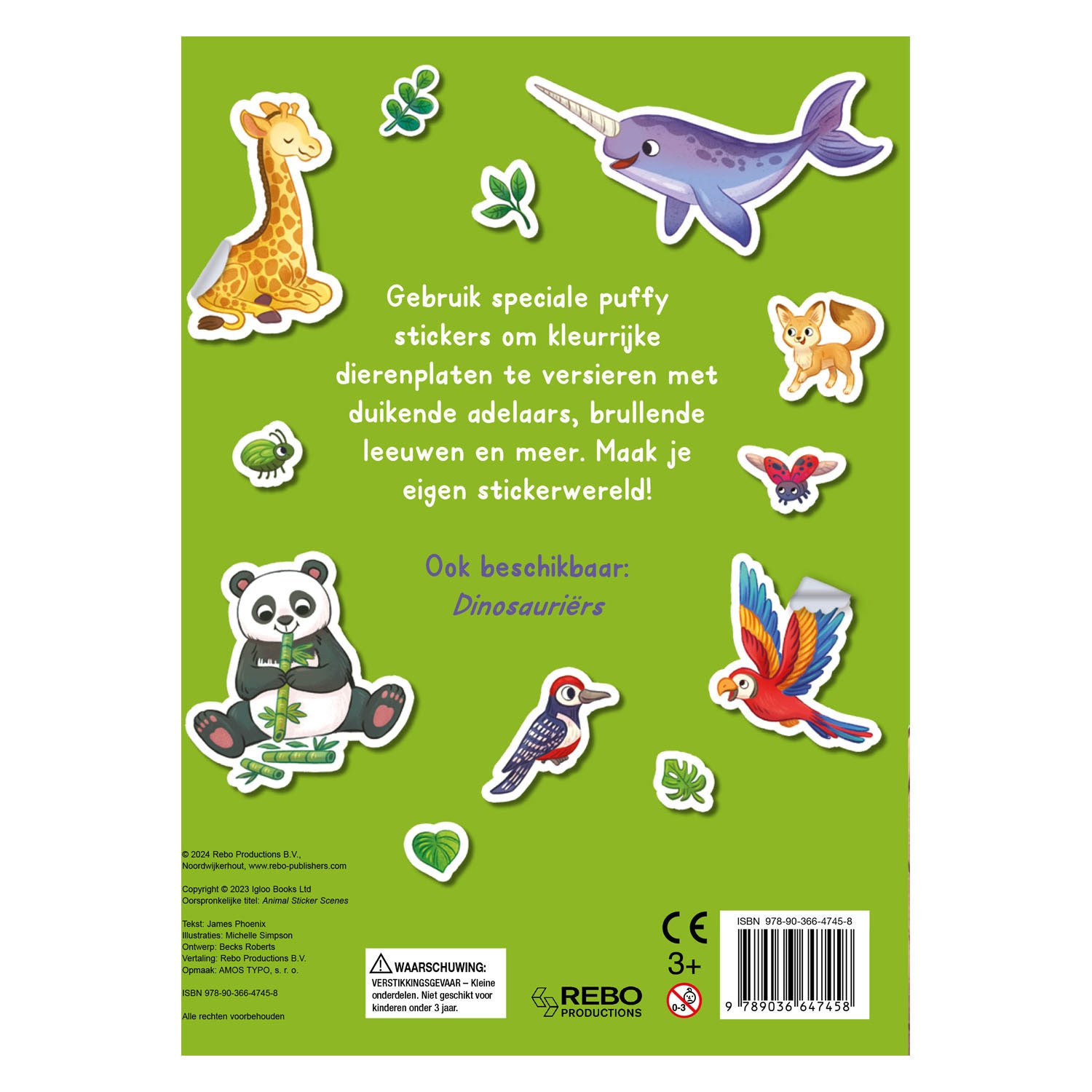 Rebo uitgeverij dieren - stickerplezier