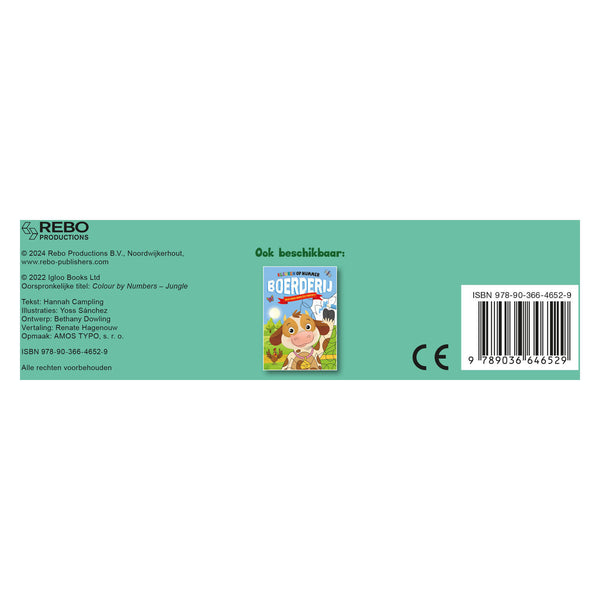 Rebo publishers jungle - kleuren op nummer