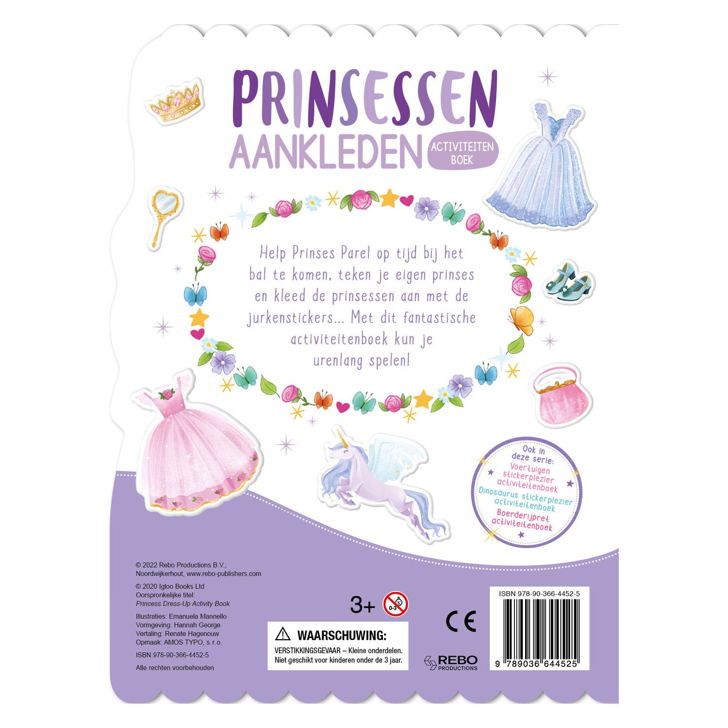 Rebo uitgeverij prinsessen stickerplezier stickerboek