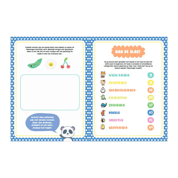 Rebo publishers kawaii tekenen - dieren