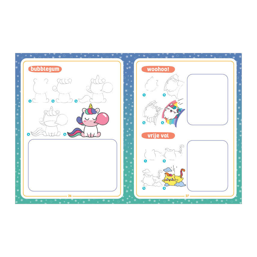 Rebo publishers kawaii tekenen - unicorns friends