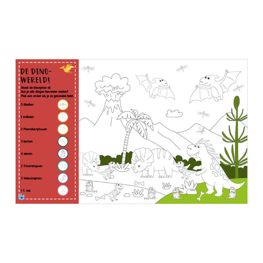 Rebo publishers doeboek dino's - 1000 stickers