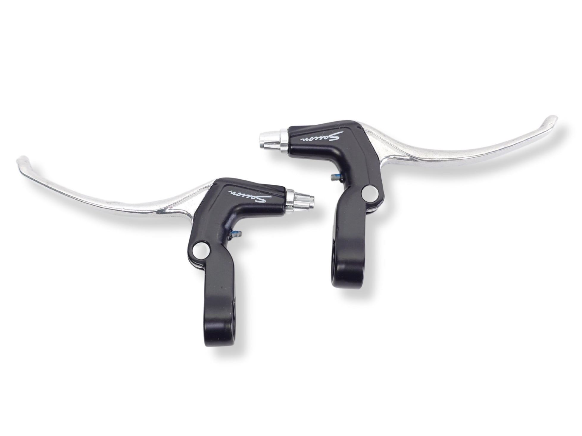 remgrepenset 4-vinger V-brake zilver zwart 2-delig